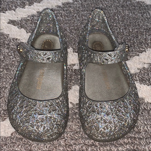 silver glitter mary janes